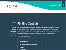 Tablet Screenshot of equam.ch